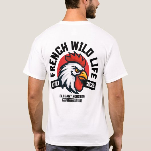 Front & Back-Design - French Wild Life T-Shirt (Rückseite)