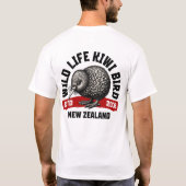 Front & Back Design: Kiwi Bird - New Zealand Style T-Shirt (Rückseite)