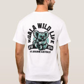 Front & Back Design: Koala Wild Life T-Shirt (Rückseite)