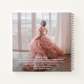 Front & Back Fotos Mis XV Años Quinceañera Gast Notizblock (Rückseite)