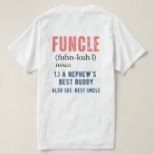 Front & Back FUNCLE lustige Onkeldefinition T-Shirt (Design Rückseite)