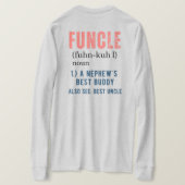 Front & Back FUNCLE lustige Onkeldefinition T-Shirt (Design Rückseite)