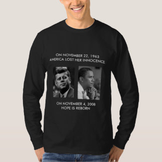 FRONT/BACK JFK zu OBAMA-/teil JFK "fragen nicht" T-Shirt