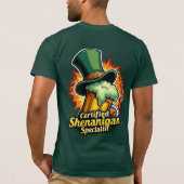 Front / back print Certified Shenanigan Specialist T-Shirt (Rückseite)