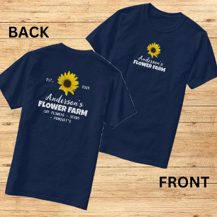 Front & Back Print Farm/Familienname Est. Jahr T-Shirt