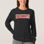 Front & Back Print Womens Long Sleeve Security T-Shirt (Vorderseite)