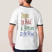 Front & Back - Ringer-T - Shirt für Zauberhorn (Rückseite)