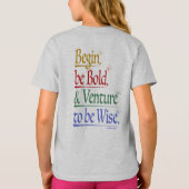 Front & Back - Zauberhorn Zitat Kinder T - Shirt (Rückseite)