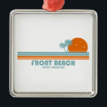 Front Beach South Carolina Sun Palm Trees Ornament Aus Metall<br><div class="desc">Das Hotel Front Beach liegt an der Isle of Palms,  einem attraktiven Strandziel,  das bei Einheimischen ebenso beliebt ist wie bei Besuchern der Region,  und liegt nur 40 Fahrminuten östlich von Charleston South Carolina.</div>