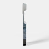 front calm beach with typographical personalized n iPhone hülle (Linke Seite)