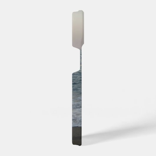 front calm beach with typographical personalized n iPhone hülle (Rechte Seite)