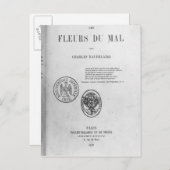 Front Cover, erste Ausgabe von 'Les Fleurs du Postkarte (Vorne/Hinten)