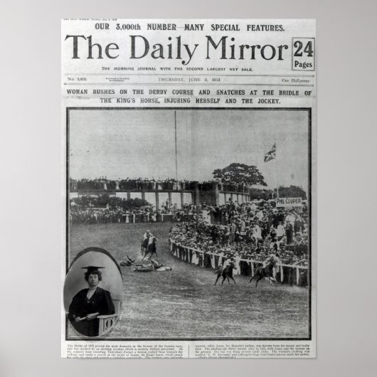 Front cover of 'The Daily Mirror' Poster (Vorne)