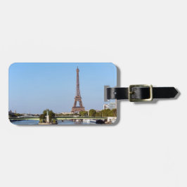 Front de Seine und Eiffelturm - Paris, Frankreich Gepäckanhänger