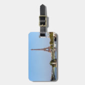 Front de Seine und Eiffelturm - Paris, Frankreich Gepäckanhänger (Vorderseite vertikal)