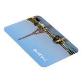 Front de Seine und Eiffelturm - Paris, Frankreich Magnet (Rechte Seite)