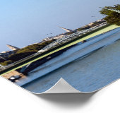 Front de Seine und Eiffelturm - Paris, Frankreich Poster (Ecke)