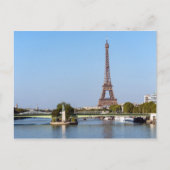 Front de Seine und Eiffelturm - Paris, Frankreich Postkarte (Vorderseite)