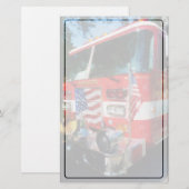 Front des Feuer-Motors Briefpapier (Vorne/Hinten)