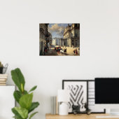 Front des Theaters La Scala, 1852 Poster (Heimbüro)