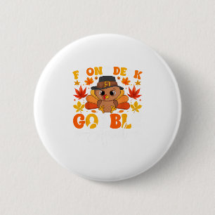 Front-Dessk-Gurgel-Trupp Lustiger Herbst-Festtag Button