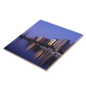 Front du Seine und Eiffel Tower, Paris, Frankreich Fliese (Seite)