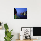 Front du Seine und Eiffelturm, Paris, Frankreich 2 Poster (Heimbüro)