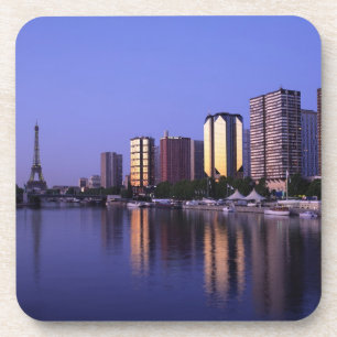 Front du Seine und Eiffelturm, Paris, Frankreich Untersetzer