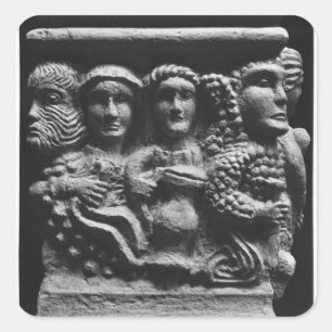 Front eines Altars benutzt als darstellender Quadratischer Aufkleber