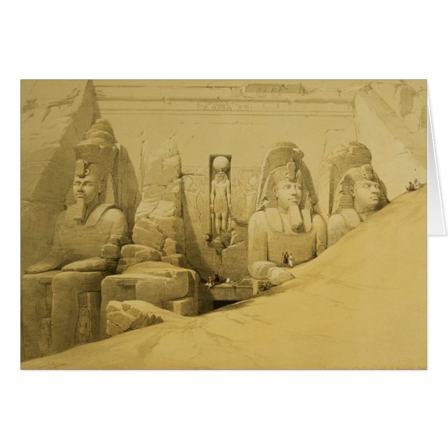 Front Elevation of the Great Temple of Aboo Simbel (Vorderseite (Horizontal))