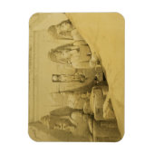 Front Elevation of the Great Temple of Aboo Simbel Magnet (Vertikal)