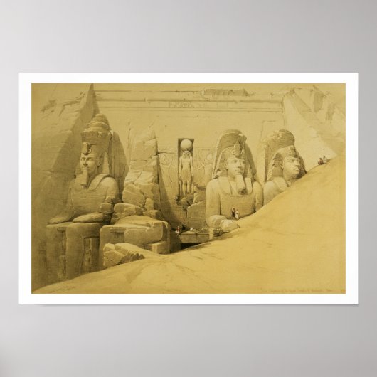 Front Elevation of the Great Temple of Aboo Simbel Poster (Vorne)