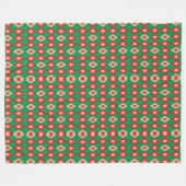 Front image shows a vibrant geometric pattern fleecedecke (Vorderseite (Horizontal))