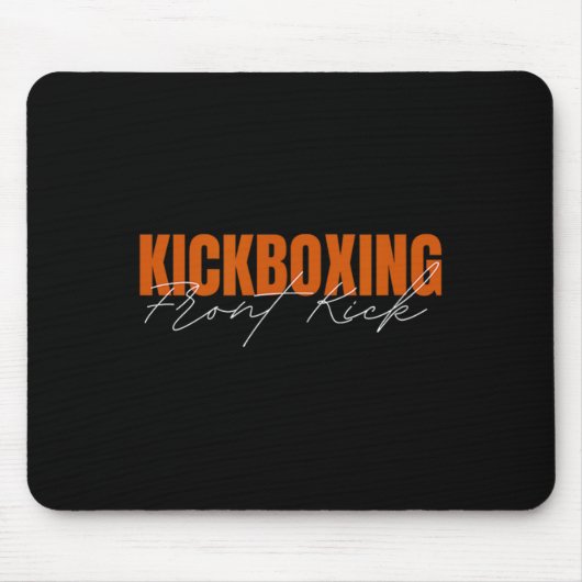 Front Kick Kickboxen Mousepad (Vorne)