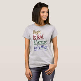 Front - Magisches Horace Zitat - T - Shirt von Fra
