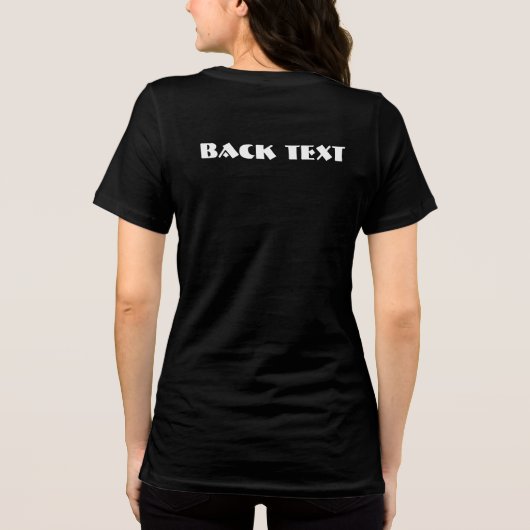 FRONT-N-BACK-Text vollständig anpassbar Tri-Blend Shirt (Rückseite)