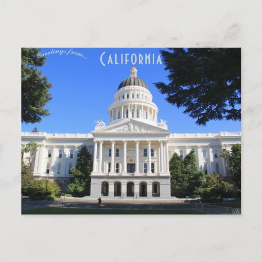 Front of California Staat Hauptstadt Sacramento CA Postkarte (Vorderseite)