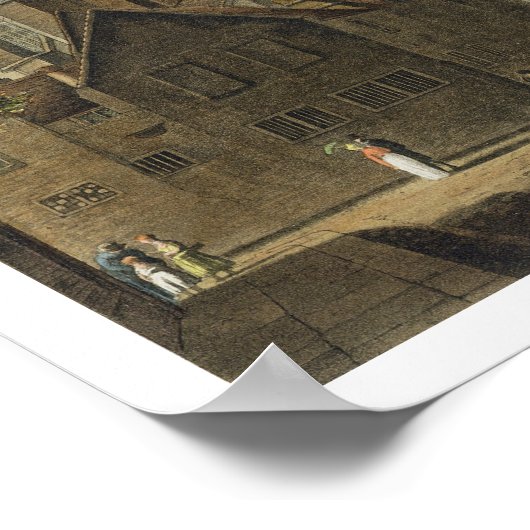 Front of Trinity Hall, Cambridge, aus "The Histor Poster (Ecke)