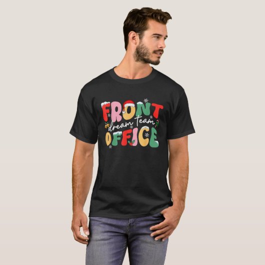 Front Office Dream Christmas Team Weihnachtsmannmü T-Shirt (Vorne ganz)