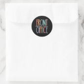 Front Office Dream Team Schulsekretärin Front Offi Runder Aufkleber (Tasche)