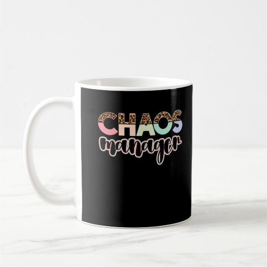 Front Office Manager Funny Chaos Manager Kaffeetasse (Links)