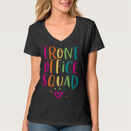 Front Office Squad Administrative Admin Assistant T-Shirt (Vorderseite)
