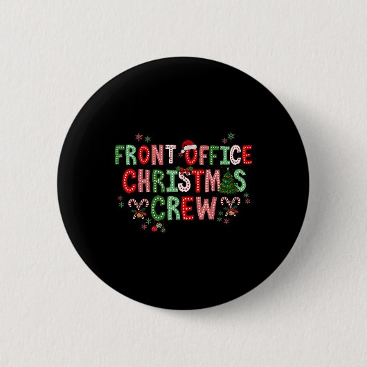 Front Office Team Weihnachten Büro Personal Admin Button (Vorderseite)