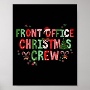 Front Office-Team Weihnachten Büroangestellte Verw Poster