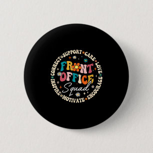 Front Office Team Zurück zur Schule Glücklicher er Button