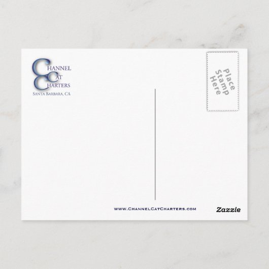 Front on Catamaran Postkarte (Rückseite)