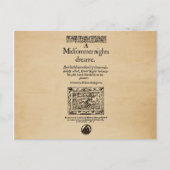 Front Piece to A Midsommer Nights Dream Quarto Postkarte (Vorderseite)