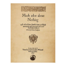 Front Piece to Much Ado About Nothing Quarto