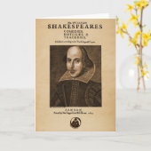 Front Piece to Shakespeare's First Folio Karte (Gelbe Blume)