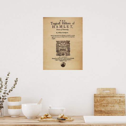 Front Piece to the Hamlet Quarto (1605 Version) Poster (Küche)